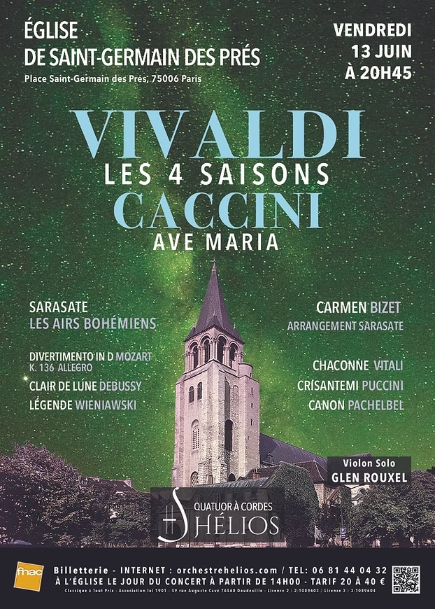 Les 4 Saisons de Vivaldi, Ave Maria et Célèbres Concertos