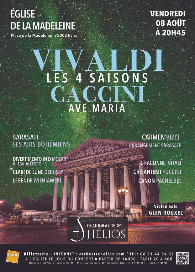 Les 4 Saisons de Vivaldi, Ave Maria et Célèbres Concertos