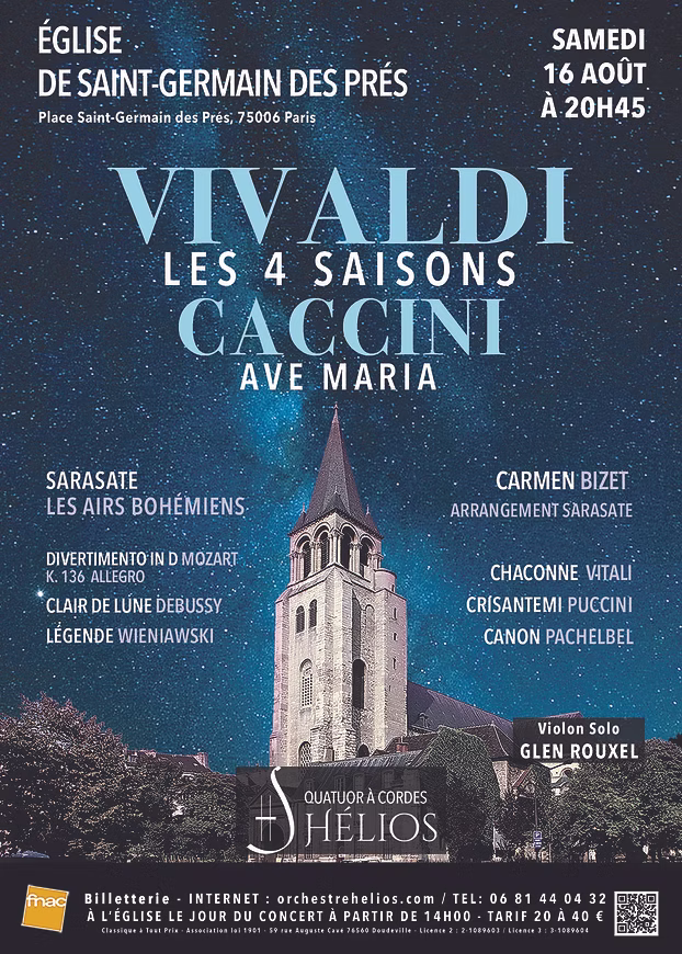 Les 4 Saisons de Vivaldi, Ave Maria et Célèbres Concertos