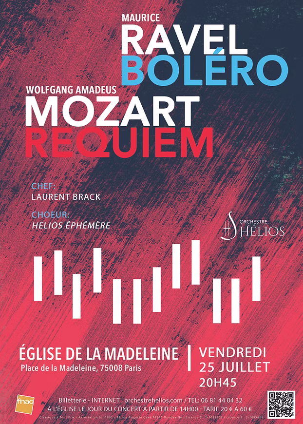 Requiem de Mozart et Boléro de Ravel