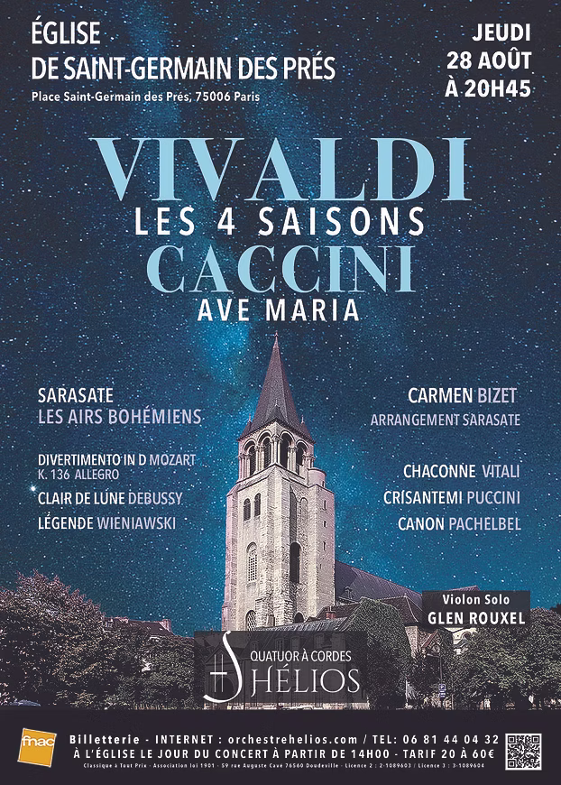 Les 4 Saisons de Vivaldi, Ave Maria et Célèbres Concertos