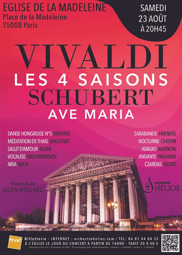Les 4 Saisons de Vivaldi, Ave Maria et Célèbres Adagios