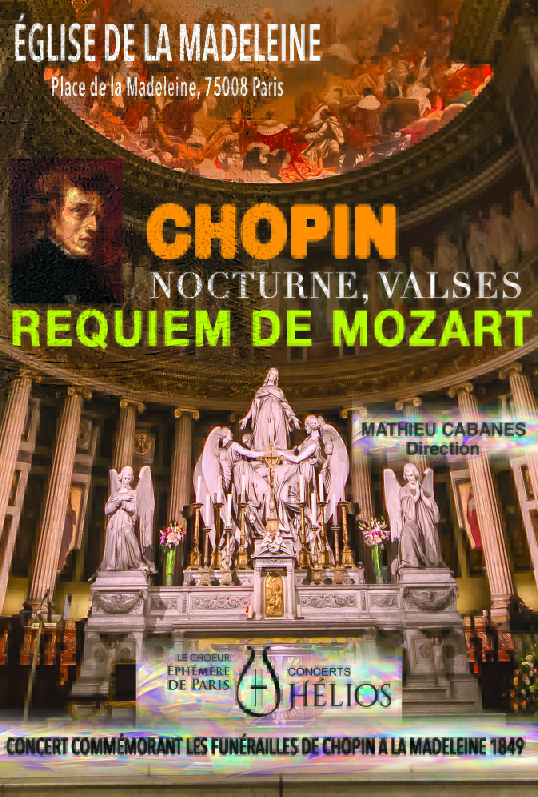 Concert Commémoratif des Funérailles de Chopin à la Madeleine 1849